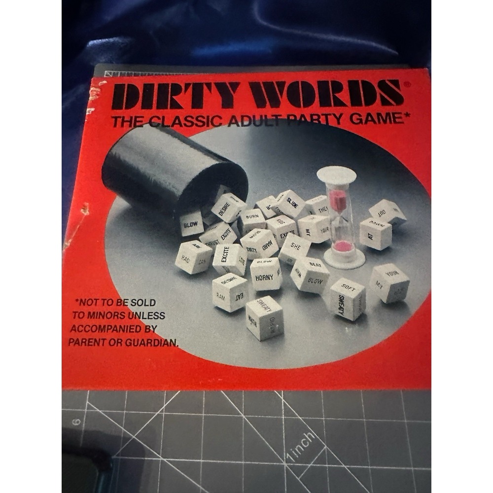 Vintage 1977 Dirty Words Dice Game Complete